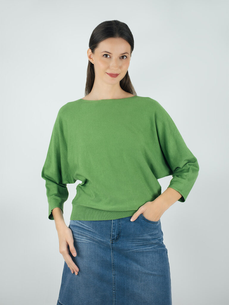 Catherine Ls O Neck Knit Pale Iris