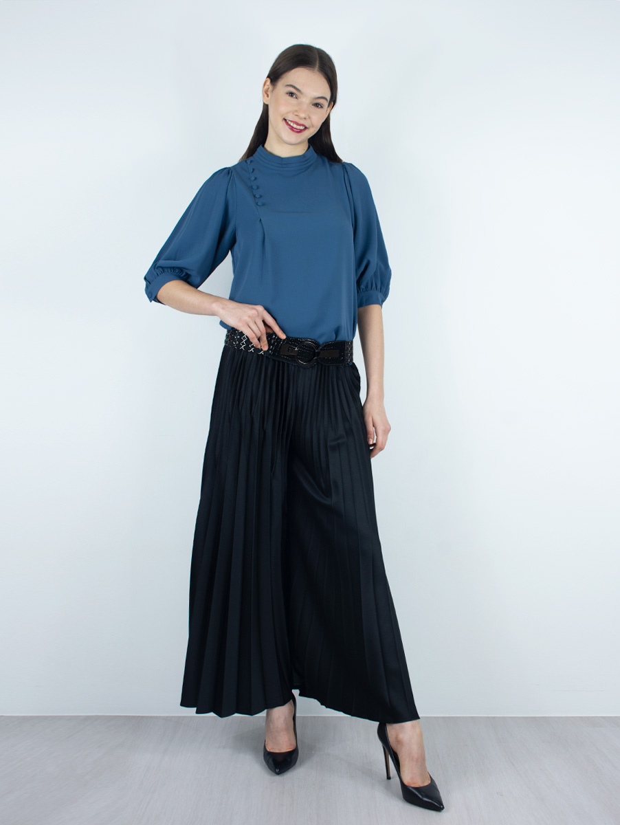 Roped Pleated Pant Set main image 1